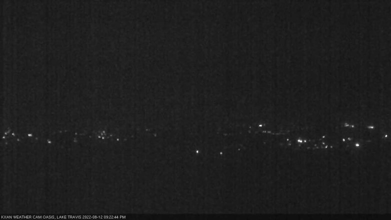 Lake Travis webcam, August 12, 2022 9:25 PM CT