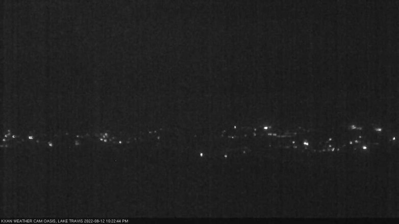 Lake Travis webcam, August 12, 2022 10:25 PM CT
