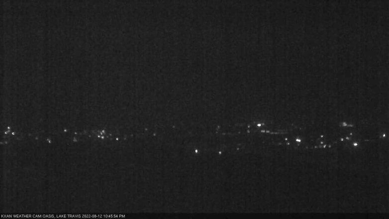 Lake Travis webcam, August 12, 2022 10:45 PM CT