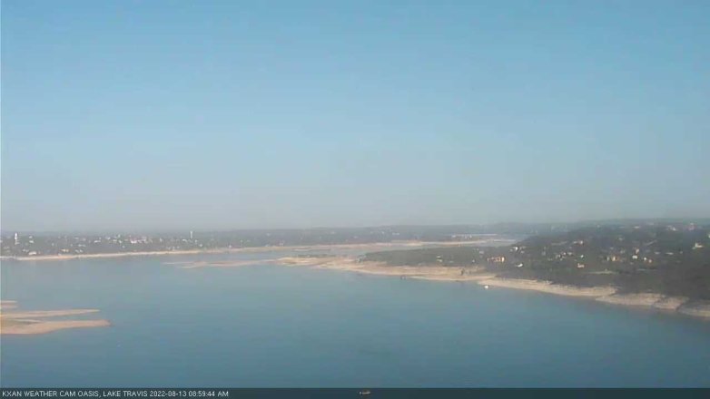 Lake Travis webcam, August 13, 2022 9:00 AM CT