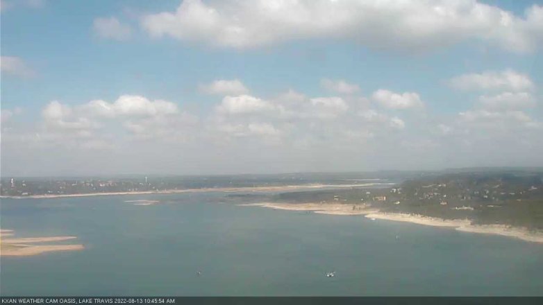 Lake Travis webcam, August 13, 2022 10:45 AM CT