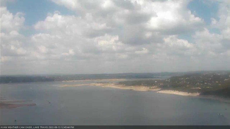 Lake Travis webcam, August 13, 2022 12:45 PM CT
