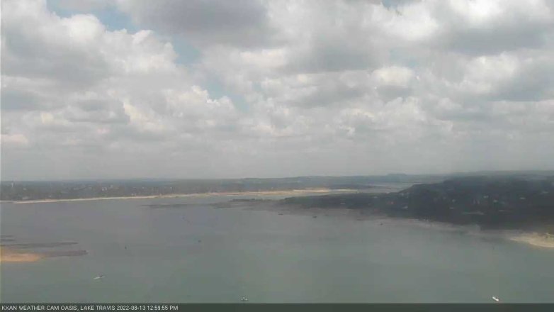 Lake Travis webcam, August 13, 2022 1:00 PM CT