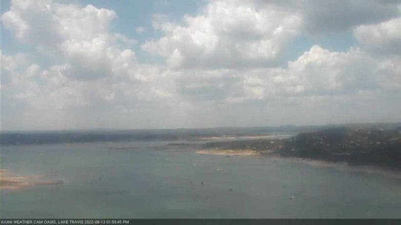 Lake Travis webcam, August 13, 2022 2:00 PM CT