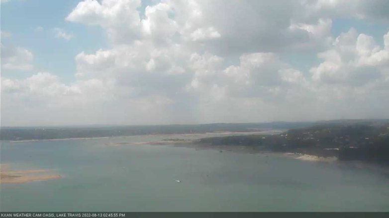 Lake Travis webcam, August 13, 2022 2:45 PM CT
