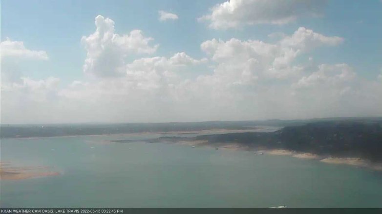 Lake Travis webcam, August 13, 2022 3:25 PM CT