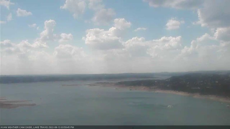 Lake Travis webcam, August 13, 2022 4:00 PM CT