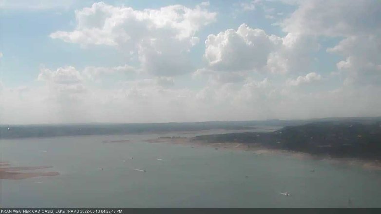 Lake Travis webcam, August 13, 2022 4:25 PM CT