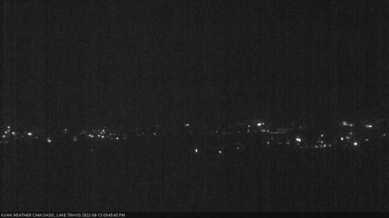 Lake Travis webcam, August 13, 2022 9:45 PM CT