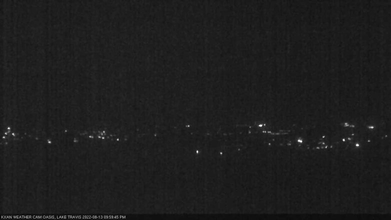 Lake Travis webcam, August 13, 2022 10:00 PM CT