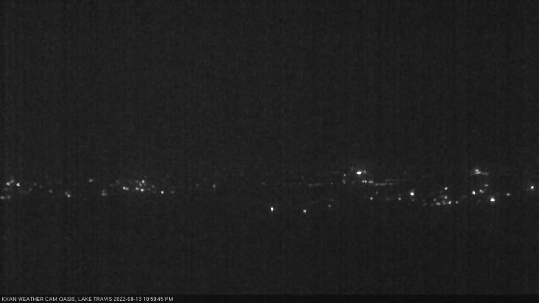 Lake Travis webcam, August 13, 2022 11:00 PM CT