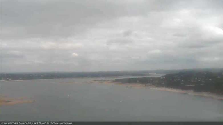 Lake Travis webcam, August 14, 2022 10:45 AM CT