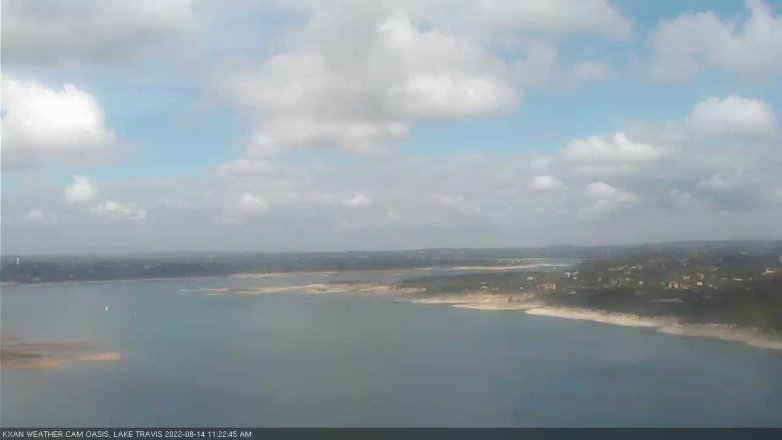 Lake Travis webcam, August 14, 2022 11:25 AM CT