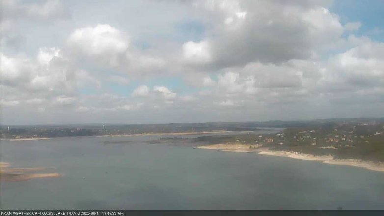 Lake Travis webcam, August 14, 2022 11:45 AM CT