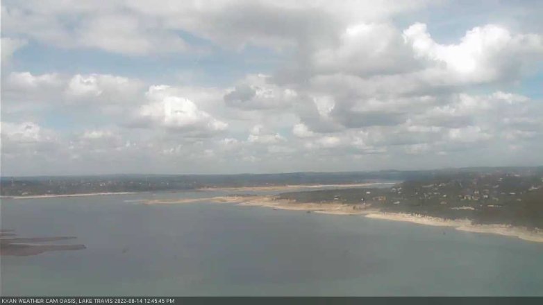 Lake Travis webcam, August 14, 2022 12:45 PM CT