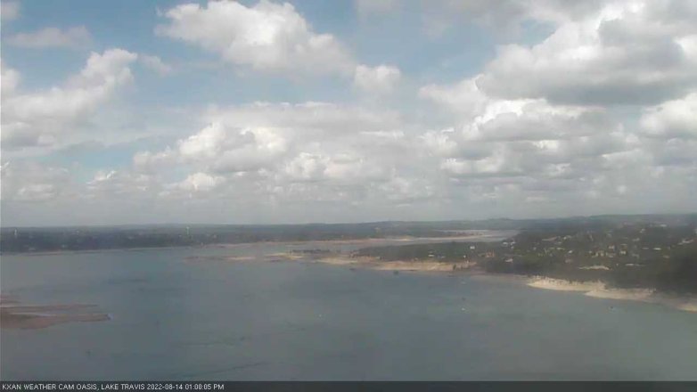 Lake Travis webcam, August 14, 2022 1:00 PM CT