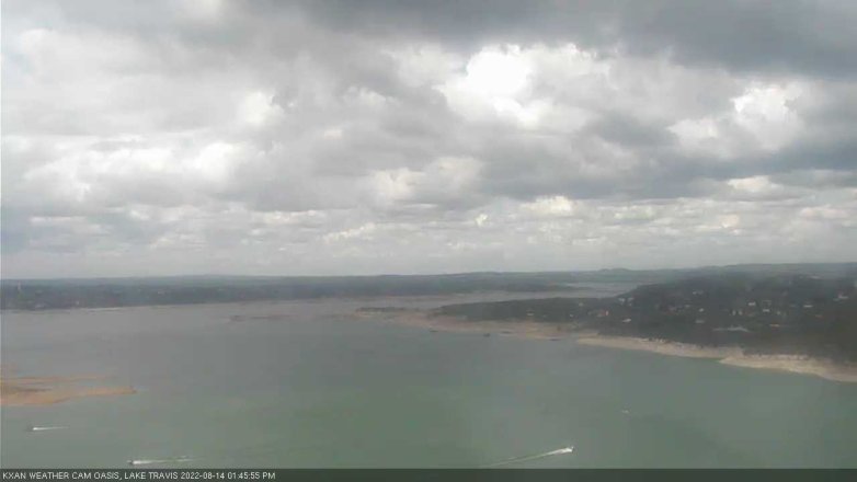Lake Travis webcam, August 14, 2022 1:45 PM CT