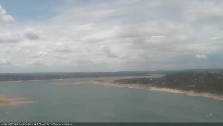 Lake Travis webcam, August 14, 2022 2:45 PM CT