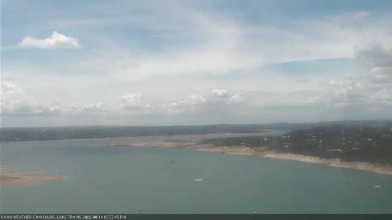 Lake Travis webcam, August 14, 2022 3:25 PM CT