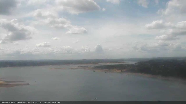 Lake Travis webcam, August 14, 2022 3:45 PM CT