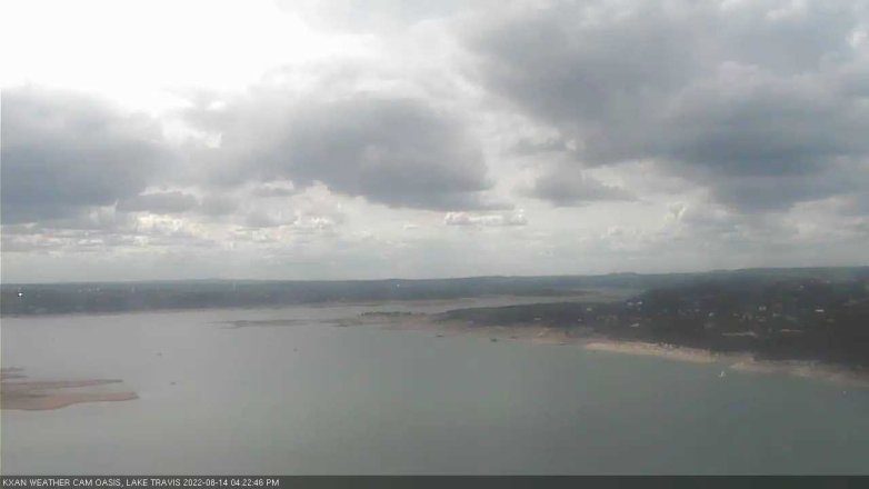 Lake Travis webcam, August 14, 2022 4:25 PM CT