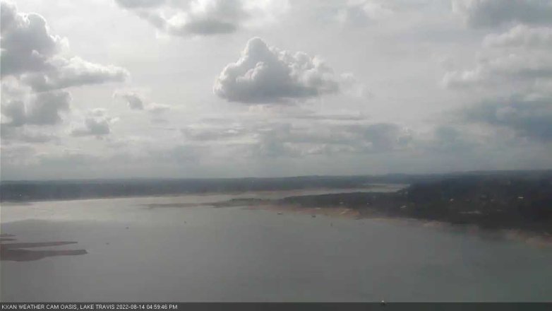 Lake Travis webcam, August 14, 2022 5:00 PM CT
