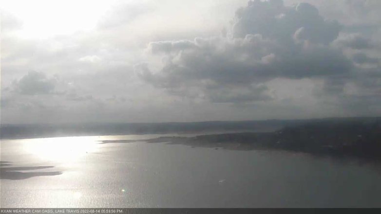 Lake Travis webcam, August 14, 2022 6:00 PM CT