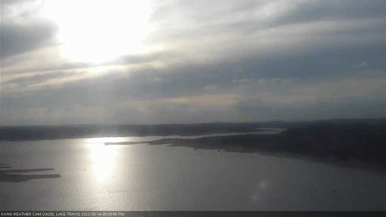 Lake Travis webcam, August 14, 2022 7:00 PM CT