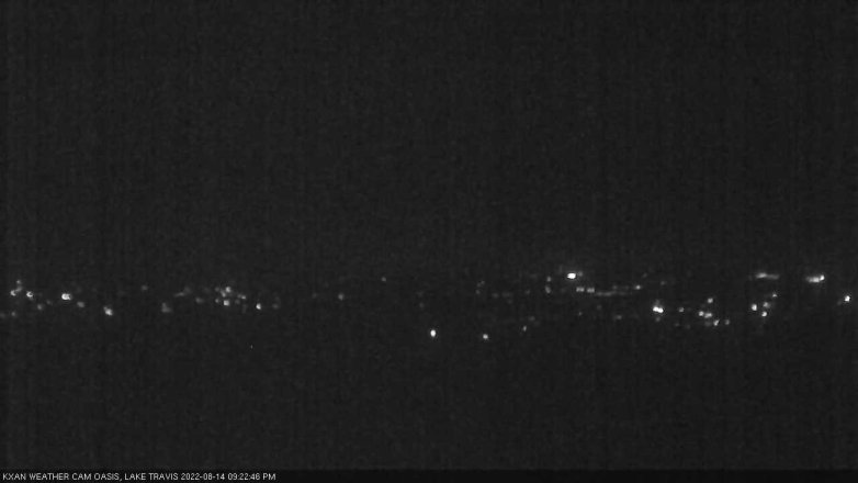 Lake Travis webcam, August 14, 2022 9:25 PM CT