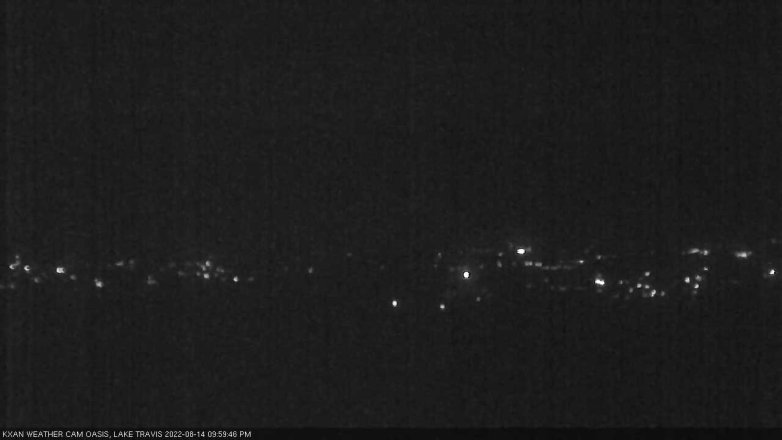 Lake Travis webcam, August 14, 2022 10:00 PM CT