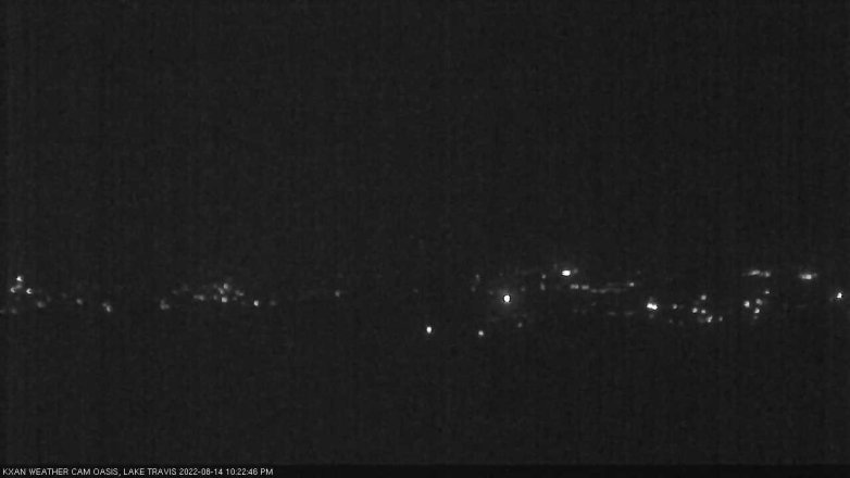 Lake Travis webcam, August 14, 2022 10:25 PM CT