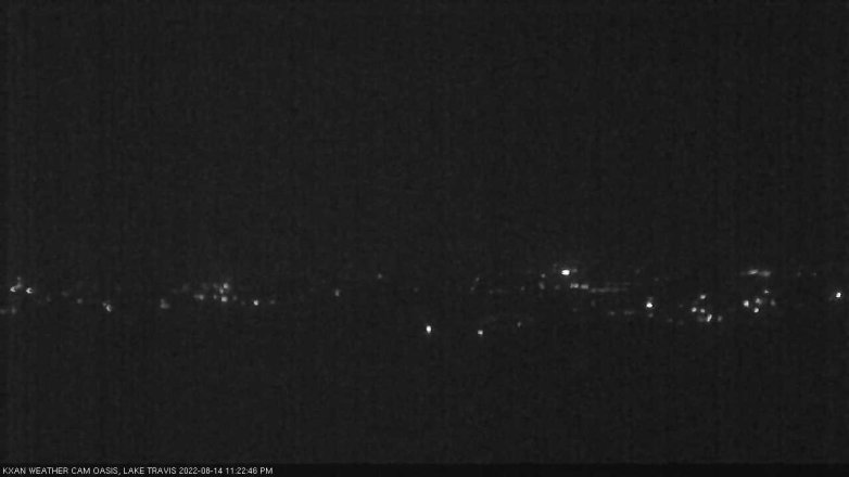 Lake Travis webcam, August 14, 2022 11:25 PM CT