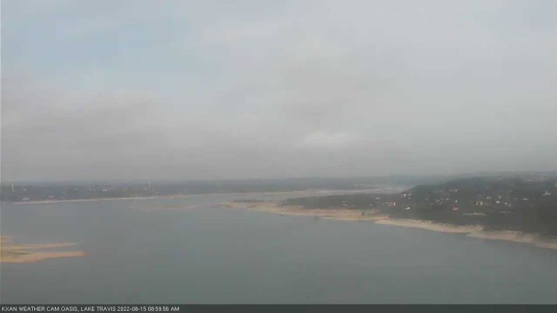 Lake Travis webcam, August 15, 2022 9:00 AM CT