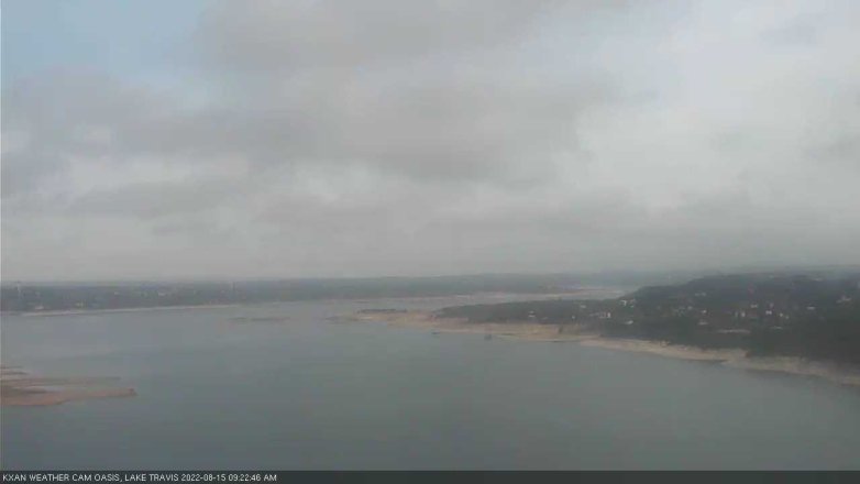 Lake Travis webcam, August 15, 2022 9:25 AM CT