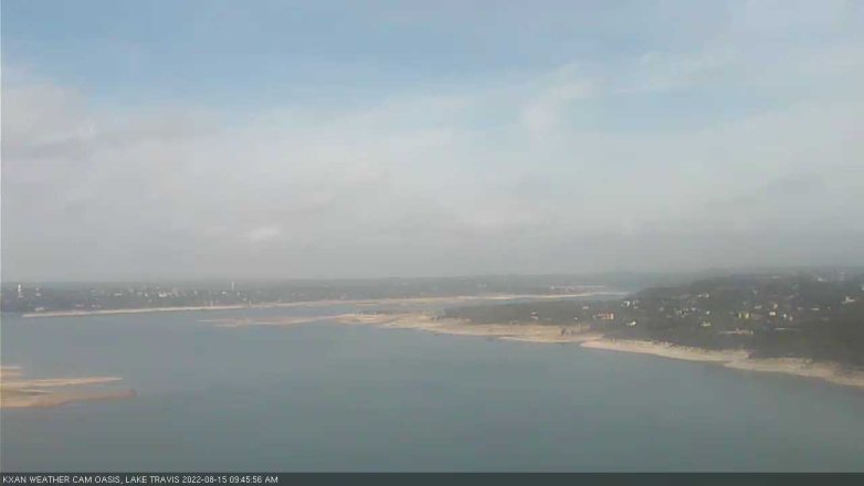 Lake Travis webcam, August 15, 2022 9:45 AM CT
