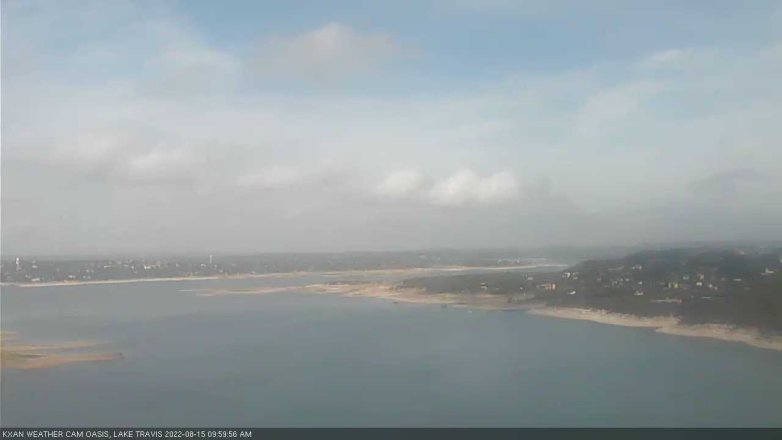 Lake Travis webcam, August 15, 2022 10:00 AM CT