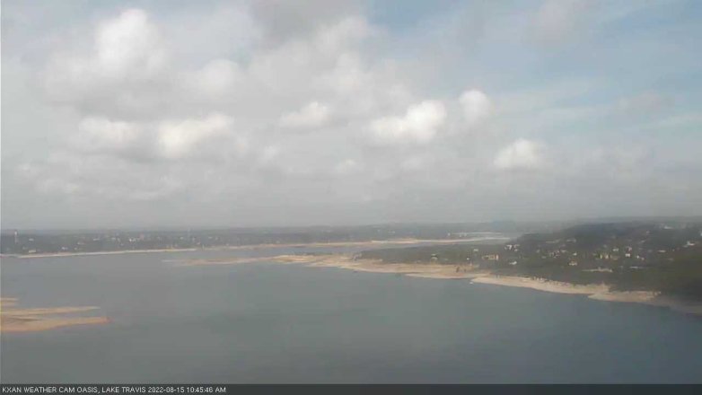 Lake Travis webcam, August 15, 2022 10:45 AM CT