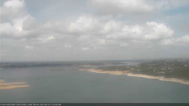Lake Travis webcam, August 15, 2022 11:25 AM CT