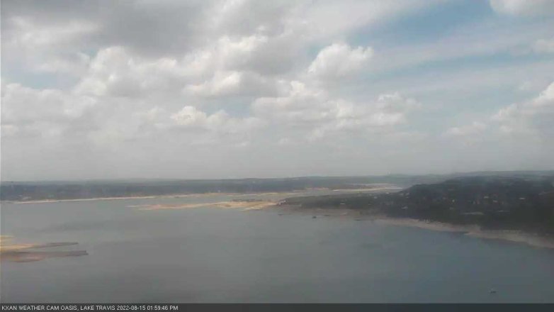 Lake Travis webcam, August 15, 2022 2:00 PM CT