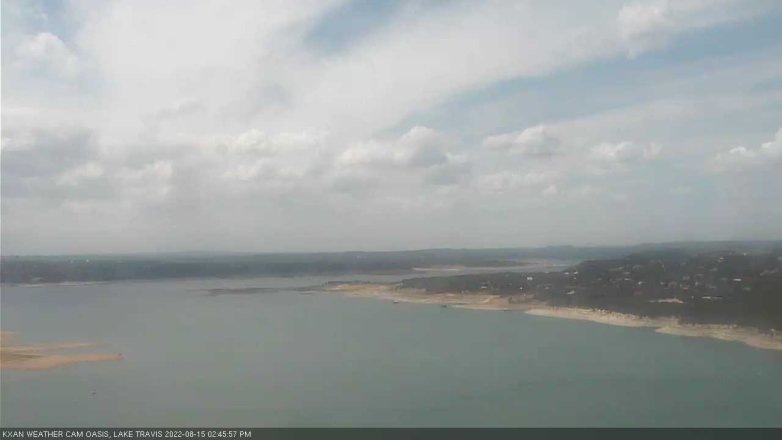 Lake Travis webcam, August 15, 2022 2:45 PM CT
