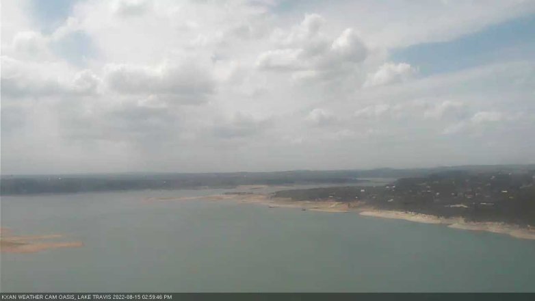 Lake Travis webcam, August 15, 2022 3:00 PM CT