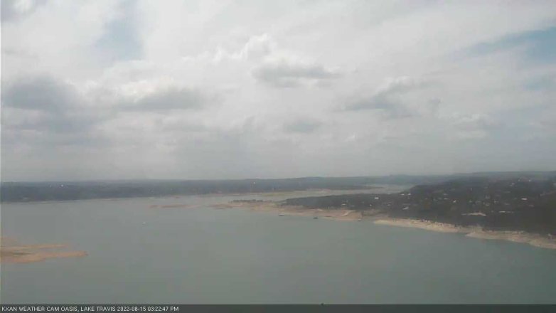 Lake Travis webcam, August 15, 2022 3:25 PM CT