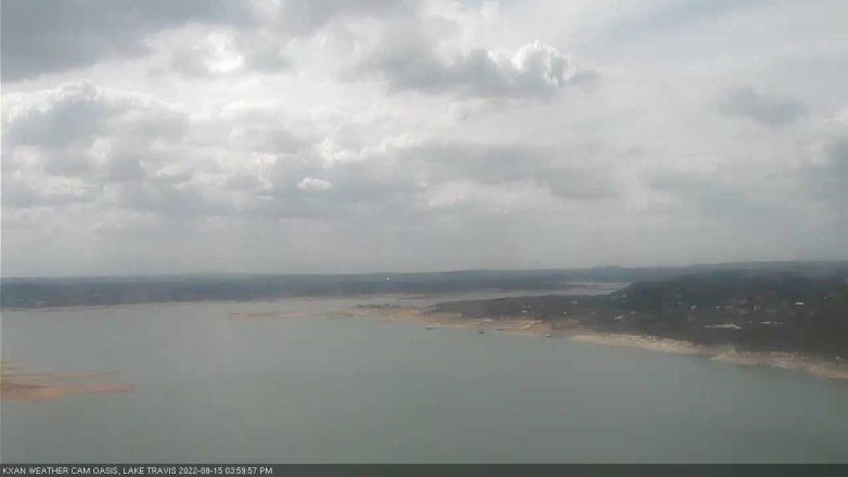 Lake Travis webcam, August 15, 2022 4:00 PM CT