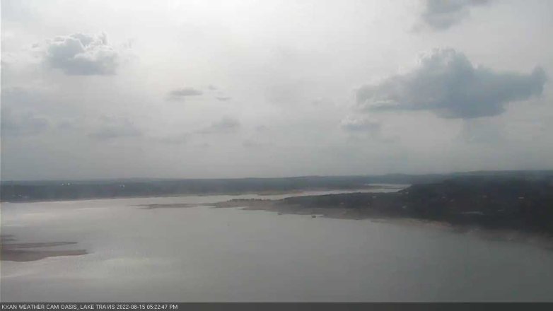 Lake Travis webcam, August 15, 2022 5:25 PM CT