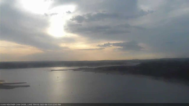 Lake Travis webcam, August 15, 2022 7:25 PM CT