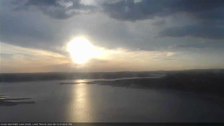 Lake Travis webcam, August 15, 2022 7:45 PM CT