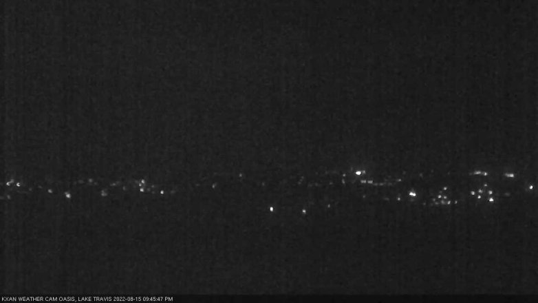 Lake Travis webcam, August 15, 2022 9:45 PM CT