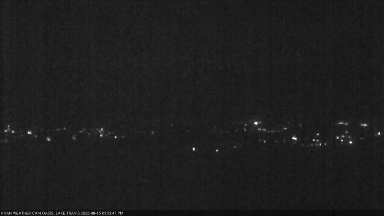 Lake Travis webcam, August 15, 2022 10:00 PM CT