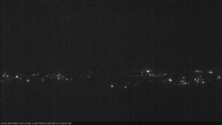 Lake Travis webcam, August 15, 2022 10:25 PM CT