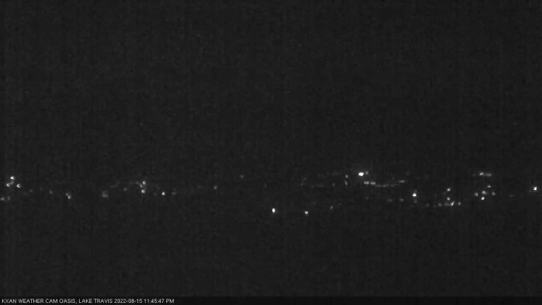 Lake Travis webcam, August 15, 2022 11:45 PM CT